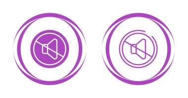 Simge vektör illüstrasyon tasarımını sessize al