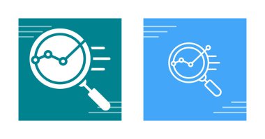 Veri Analizi simgeleri ayarlandı, vektör illüstrasyonu