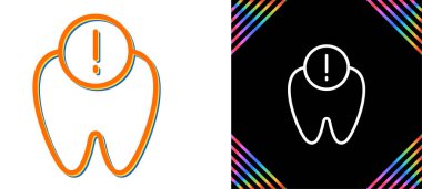 Diş web simge vektör çizim