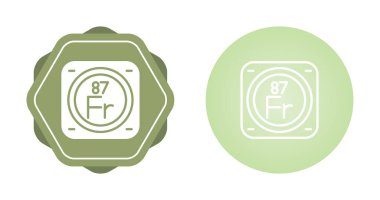 Beyaz arkaplanda kimyasal elementlerin web illüstrasyonu