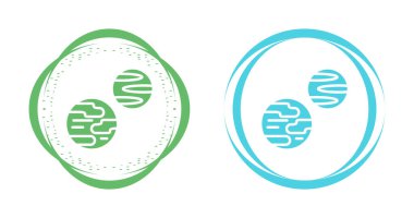 Gezegenler simgeleri ayarlandı, vektör illüstrasyonu
