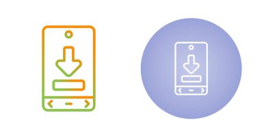 akıllı telefon simgeleri ayarlandı, vektör illüstrasyonu basit tasarım