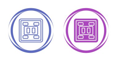 Priz veya soket simgesi vektör çizimi