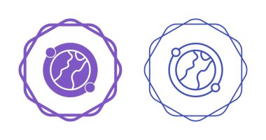 İzole üzerinde beyaz arka plan dünya küre Icons set.