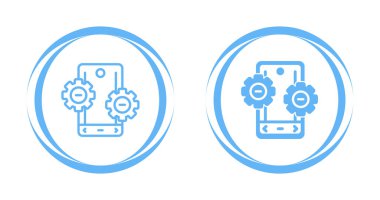 Beyaz arkaplandaki simgeyi özelleştir. Ayarlar imzası. Vites sembolü. Vektör illüstrasyonu