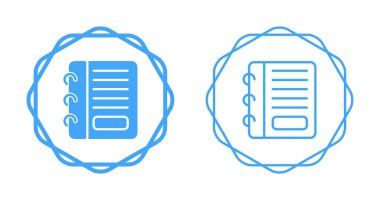 Dairesel dekoratif kenarlı mavi dizüstü simgeleri