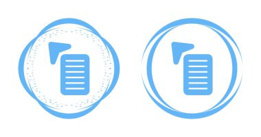 Beyaz arkaplan, vektör illüstrasyonunda izole edilmiş belge ve ok simgeleri   