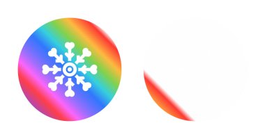 Kar tanesi Icons set, vektör çizim 