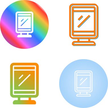 Tablet ikon vektör çizimi tasarımı