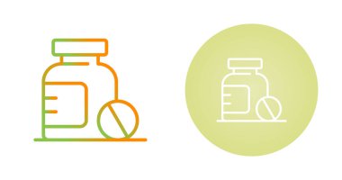 Beyaz arka planda ilaç ve eczane şişeleri olan haplar.   