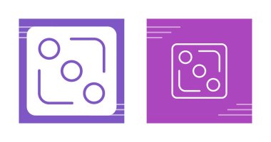 Abstract purple icons featuring rounded shapes