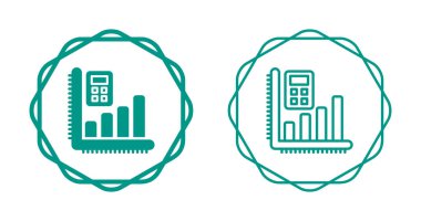 Finansal grafik simgesi. İş çizelgesi. Beyaz arkaplanda diyagram işareti izole edildi