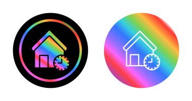 İzole edilmiş beyaz arkaplan ev simgeleri