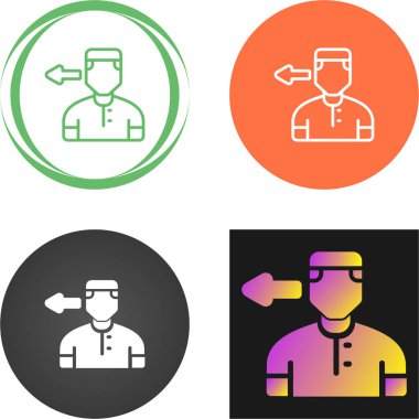 İnsan avatar simgeleri seti, vektör illüstrasyonu basit tasarım