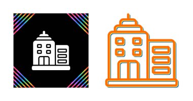 Bina simgeler ayarla, illüstrasyon vektör