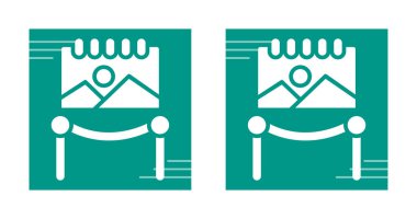 Müze. Sanat galerisi simgeleri ayarlandı, vektör illüstrasyonu 