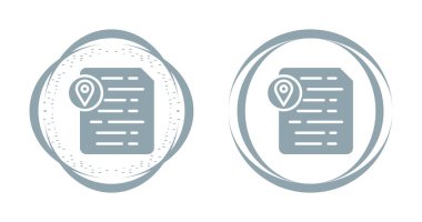 Belge ekleme yer tutucu simgeleri ayarlandı, vektör illüstrasyonu