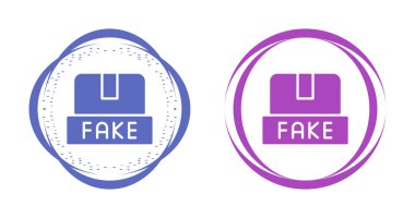 Sahte Ürünler, sahte ikonlar vektör illüstrasyonu 
