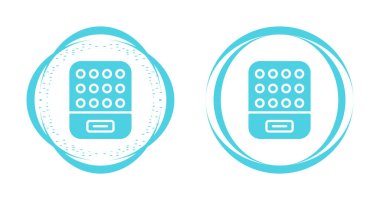 El ısıtıcıları web simgesi vektör illüstrasyonu