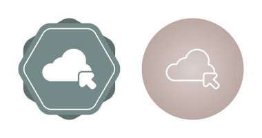 Bulut hesaplama simgesi. Beyaz arkaplanda izole edilmiş web tasarımı için bulut hesaplama vektör simgesinin Isome 'ı