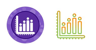 Diyagram grafik simgesi. Finansal tablo. Beyaz arkaplanda iş işareti izole edildi