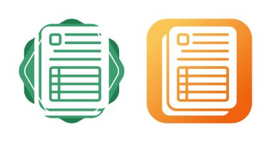 dosya simgesi seti, vektör illüstrasyonu basit tasarım