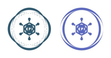 Anahtar Performans Göstergeleri web simgelerinin basit vektör illüstrasyonu       