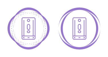 Cep telefonu ikonu vektör illüstrasyonu. Akıllı Telefon Basit İşaret Tasarımı