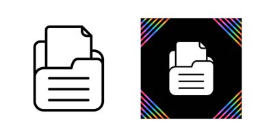 A vector depiction of modern document icon designs.