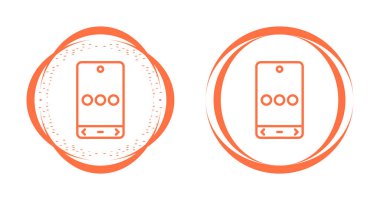 akıllı telefon simgeleri ayarlandı, vektör illüstrasyonu basit tasarım