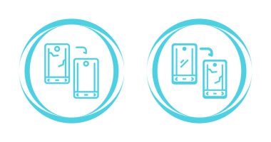 akıllı telefon simgeleri ayarlandı, vektör illüstrasyonu basit tasarım