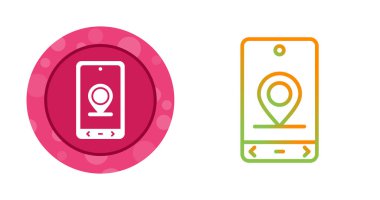 Akıllı telefon simgesi beyaz arkaplanda izole edildi. renkli vektör illüstrasyonu 