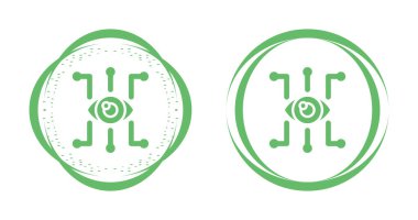 Görsel hiyerarşi. Ağ simgeleri ayarlandı, vektör illüstrasyonu 