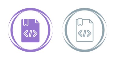 Kodlama simgesi işaret vektörü illüstrasyonu