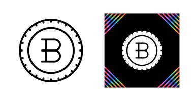 Bitcoin para sembolleri seti, vektör