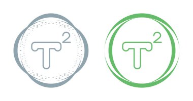 Superscript web simgesi vektör illüstrasyonu