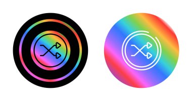 Daire simgesi vektör resimleme tasarımını karıştır