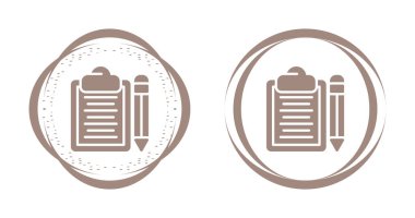 Belge simgelerinin modern bir koleksiyonunun vektör çizimleri.