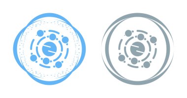 Güneş sistemi simgeleri ayarlandı, vektör illüstrasyonu