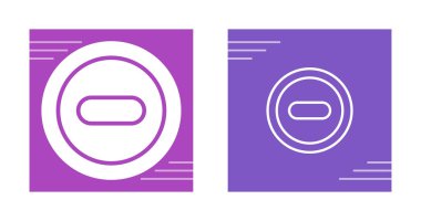 Dairesel eksi sembollere sahip minimalist mor simgeler