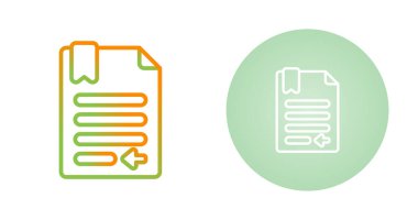 belge web simgesi vektör illüstrasyonu