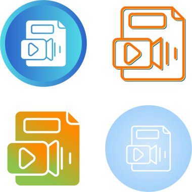 Beyaz arkaplanda izole edilmiş kamera simgeleri. Renkli ana hat sembolü. vektör illüstrasyonu