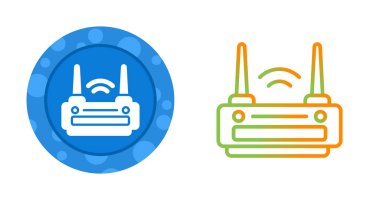 Wifi router sembolü, kablosuz bağlantı simgesi beyaz arkaplanda izole edildi. 