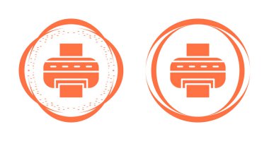 yazıcı ağ simgeleri vektör illüstrasyonunu ayarla 