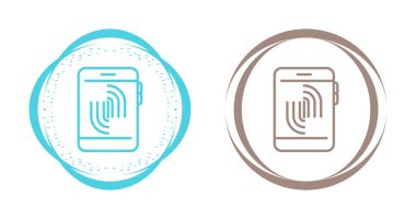 akıllı telefon simgeleri ayarlandı, vektör illüstrasyonu basit tasarım