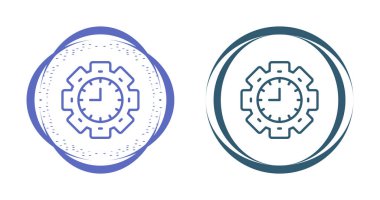 Beyaz arkaplandaki simgeyi özelleştir. Ayarlar imzası. Vites sembolü. Vektör illüstrasyonu