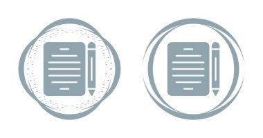 düz uygulama simgeleri. Kalemli defterler. 