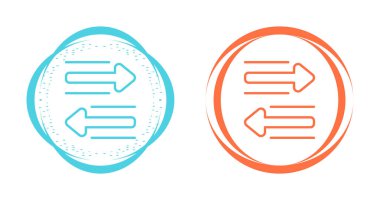 Beyaz arkaplanda izole edilmiş çizgi ok simgeleri. Ok yön işareti. işaret ok simgesi. Renkli taslak konsepti. vektör illüstrasyonu