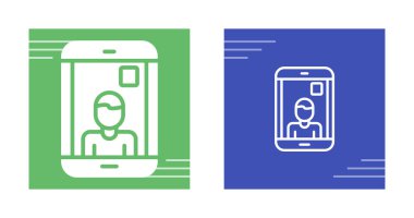 Akıllı Telefon Basit Simgesi, Vektör İllüstrasyonu Beyaz Arkaplanda İzole Edildi 