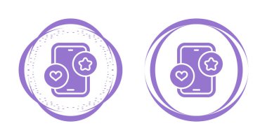 Beyaz arkaplanda akıllı telefon simgesi. İzole vektör illüstrasyonu 